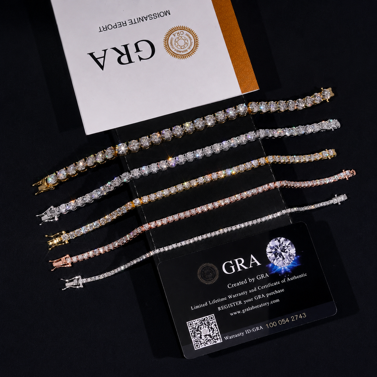 4MM S925 Moissanite Diamond Tennis Bracelet