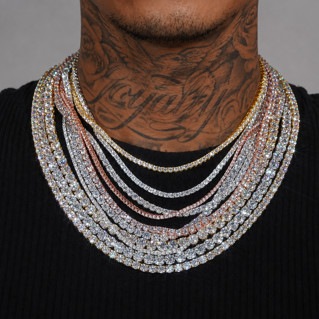 4MM S925 Moissanite Diamond Tennis Chain