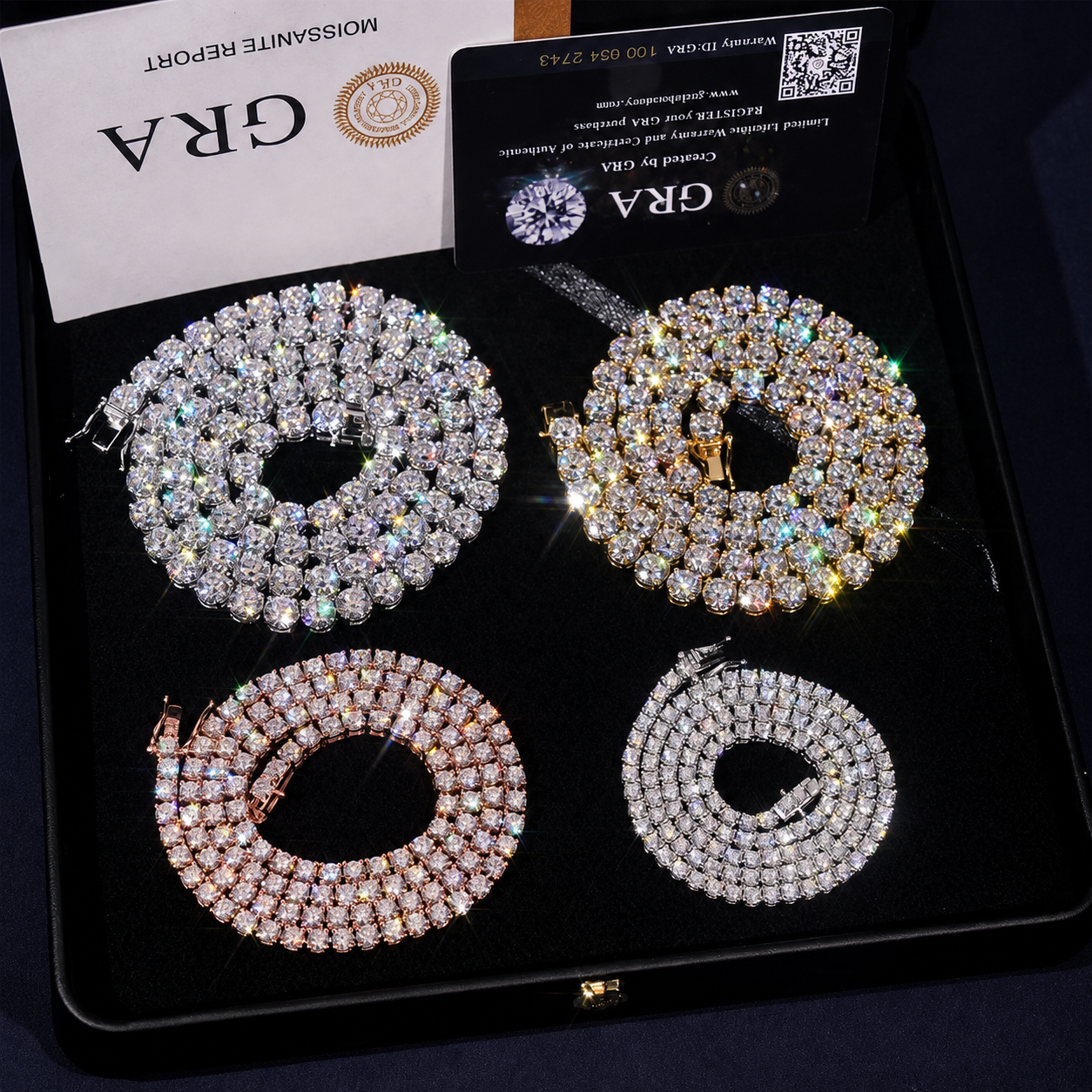 4MM S925 Moissanite Diamond Tennis Chain