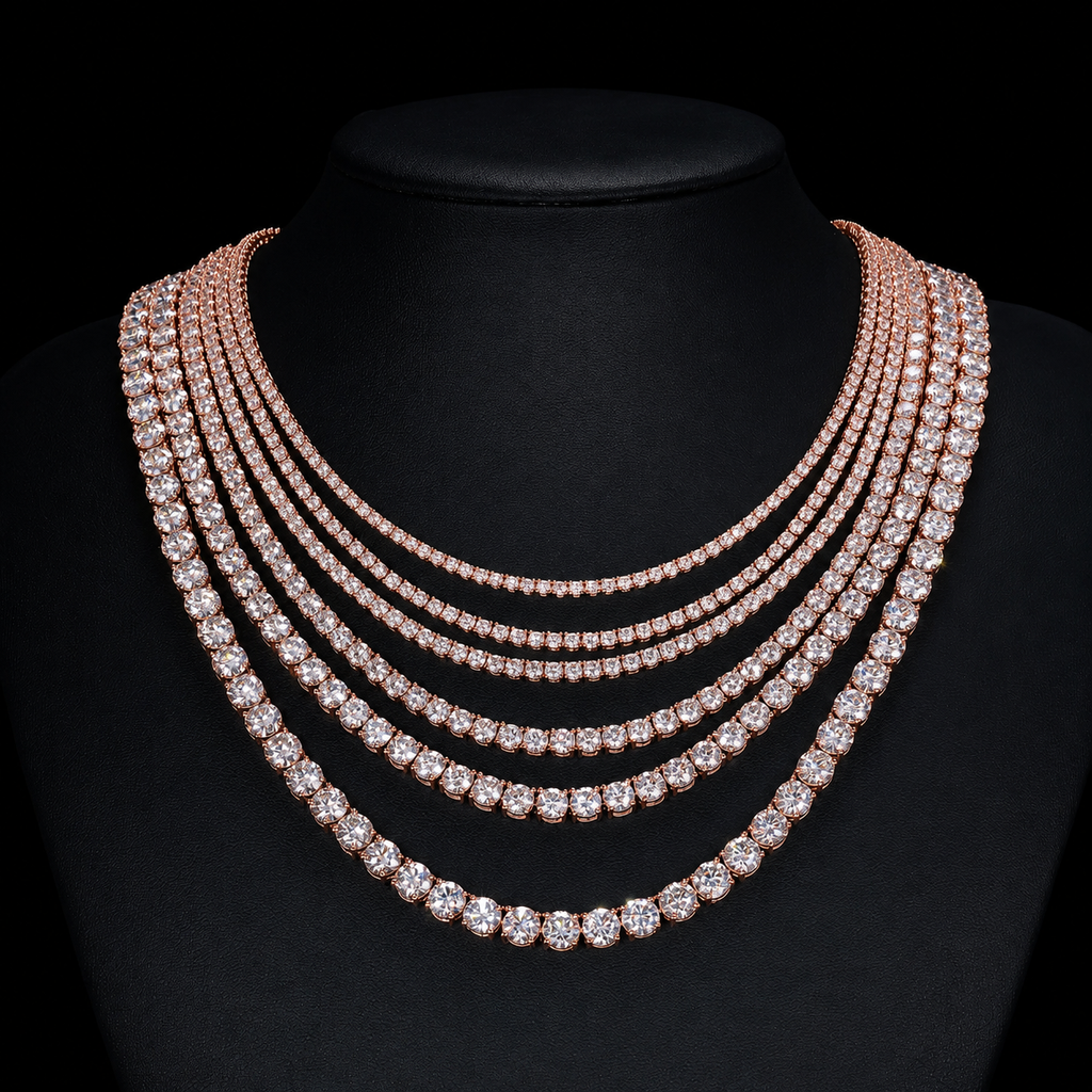 4MM S925 Moissanite Diamond Tennis Chain