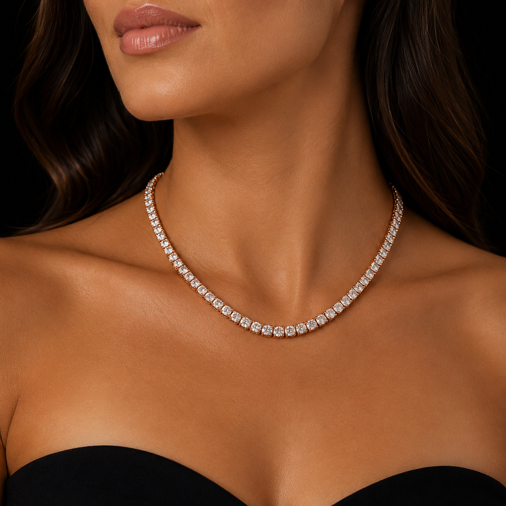 4MM S925 Moissanite Diamond Tennis Chain