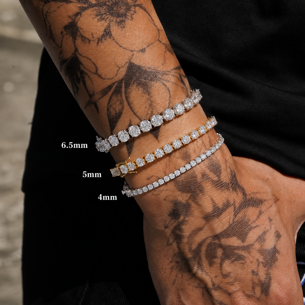 4MM S925 Moissanite Diamond Tennis Bracelet