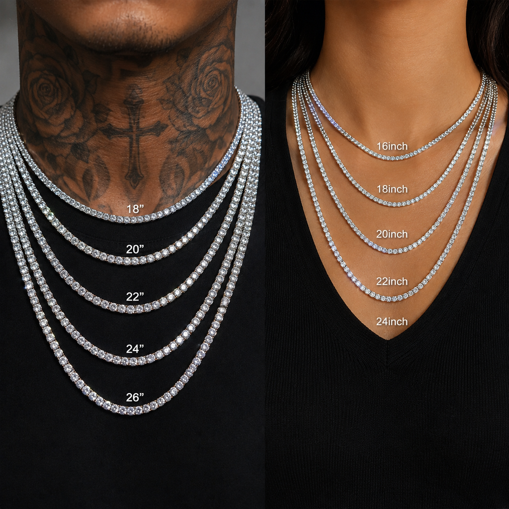 4MM S925 Moissanite Diamond Tennis Chain