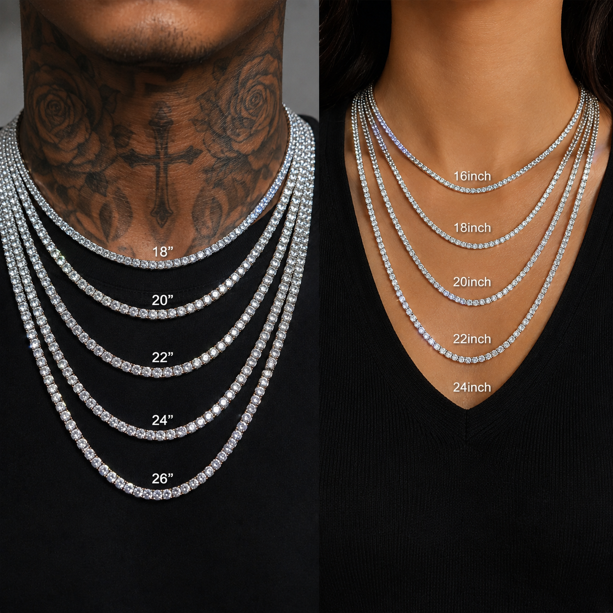 4MM S925 Moissanite Diamond Tennis Chain