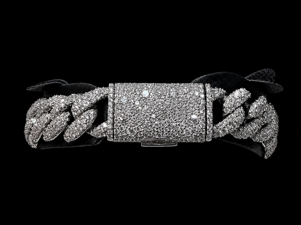 12MM Miami Cuban Link Moissanite Bracelet