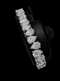 Double Pears 925 Sterling Silver Moissanite Diamond Bracelet