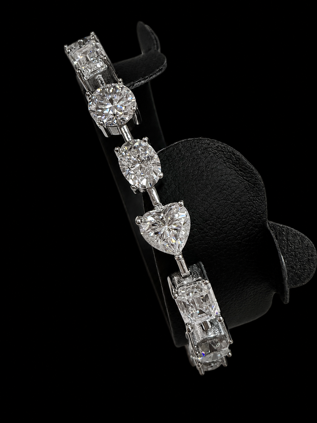 Mix and Match Round - Oval - Heart - Emerald Moissanite Diamond Tennis Bracelet