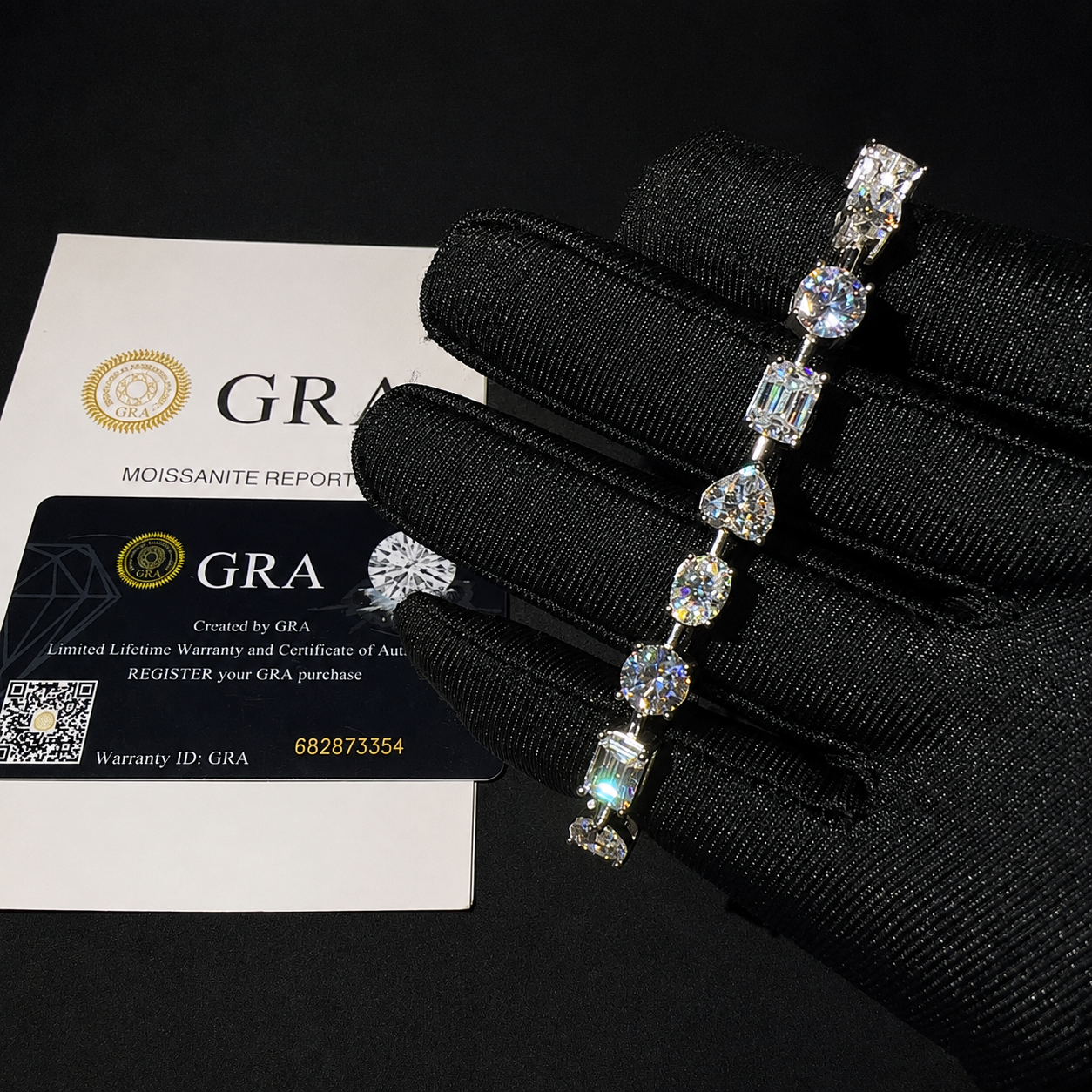 Mix and Match Round - Oval - Heart - Emerald Moissanite Diamond Tennis Bracelet