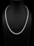 5MM Round and Emerald Moissanite Diamond Necklace