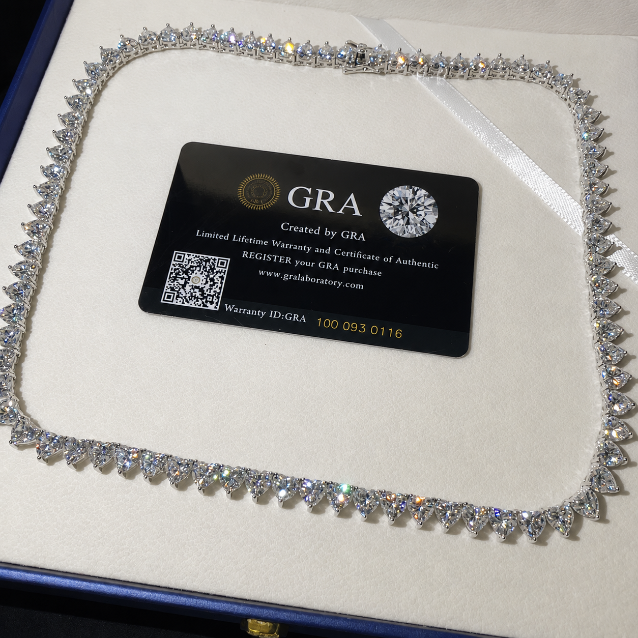 6MM Heart Cut 925 Sterling Silver Moissanite Necklace