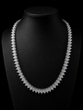 6MM Pear Cut 925 Silver Moissanite Necklace