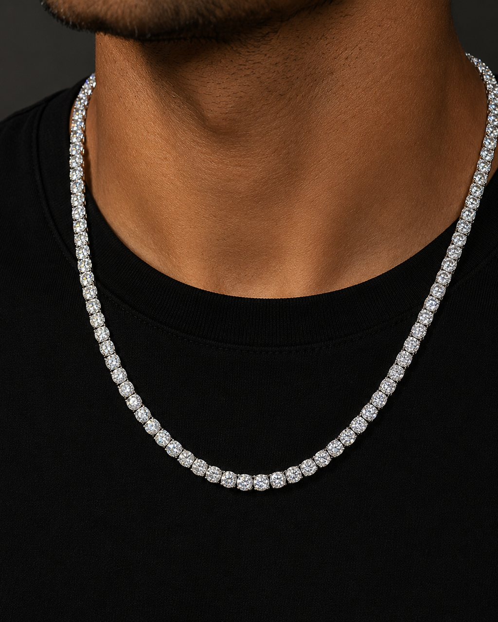6.5MM S925 Moissanite Diamond Tennis Chain