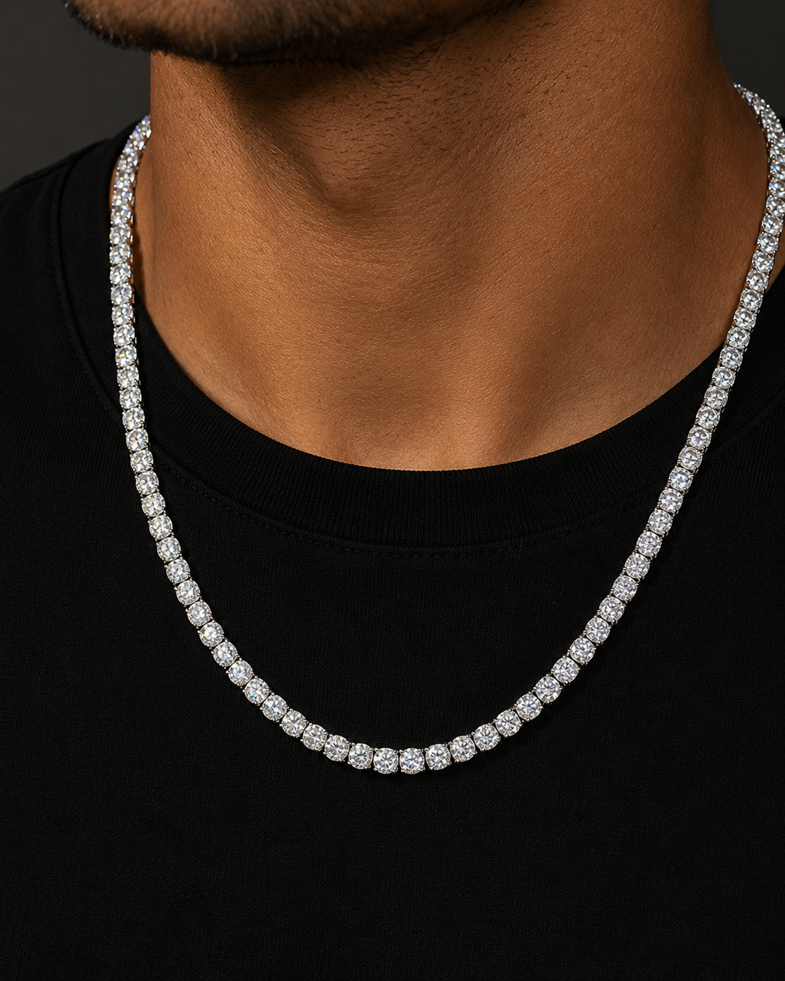 6.5MM S925 Moissanite Diamond Tennis Chain