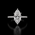 3.03 Carat Marquise Cut Lab-Grown Diamond Ring – IGI Certified