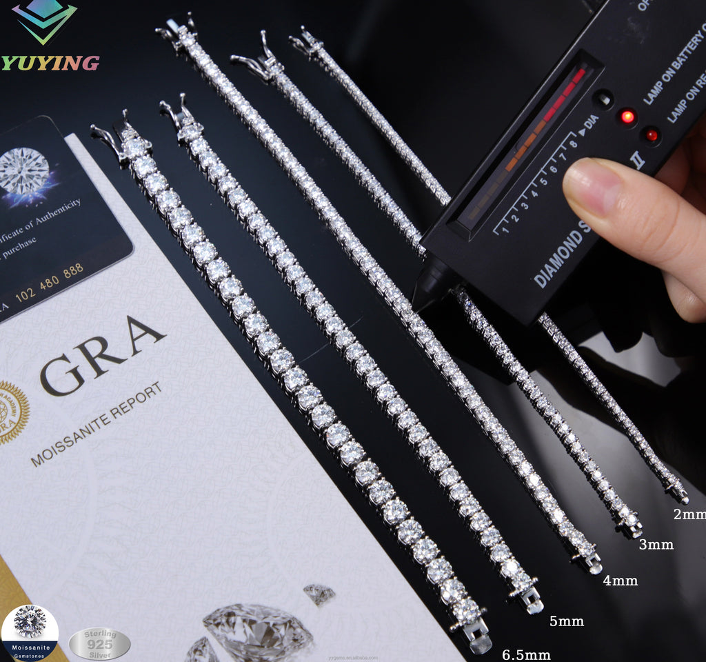 3MM S925 Moissanite Diamond Tennis Bracelet