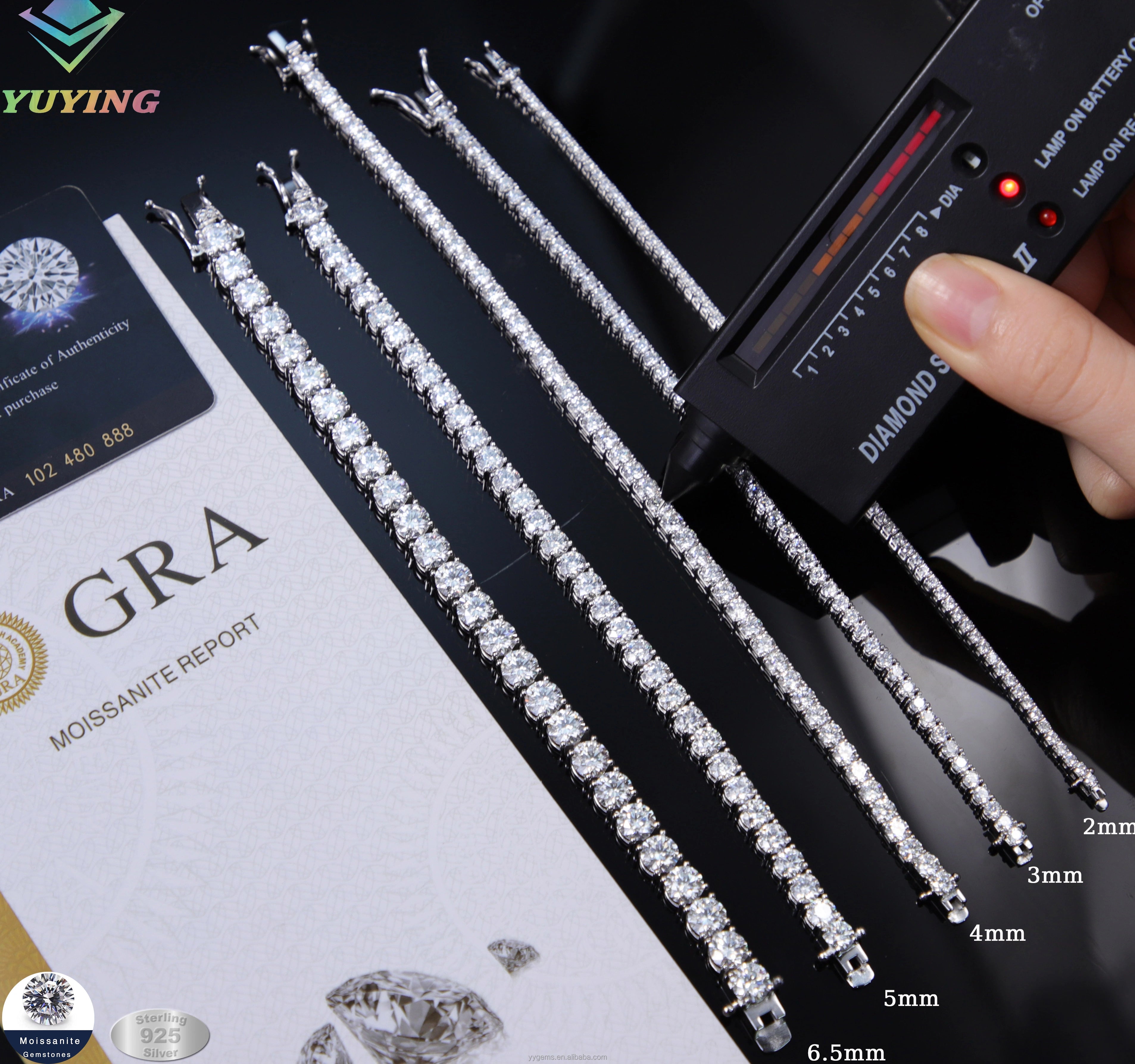 3MM S925 Moissanite Diamond Tennis Bracelet
