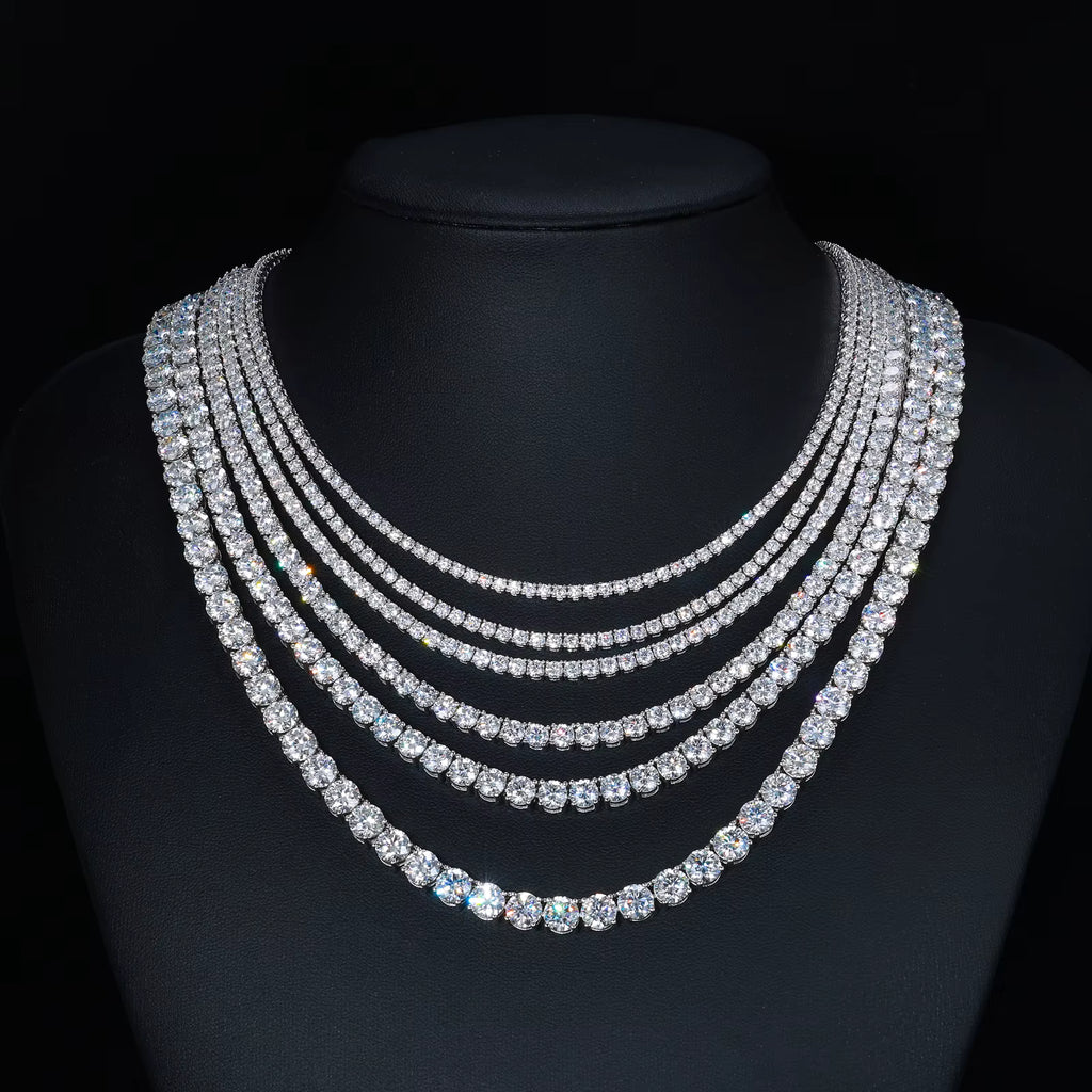 6.5MM S925 Moissanite Diamond Tennis Chain