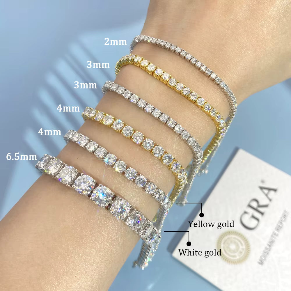 3MM S925 Moissanite Diamond Tennis Bracelet