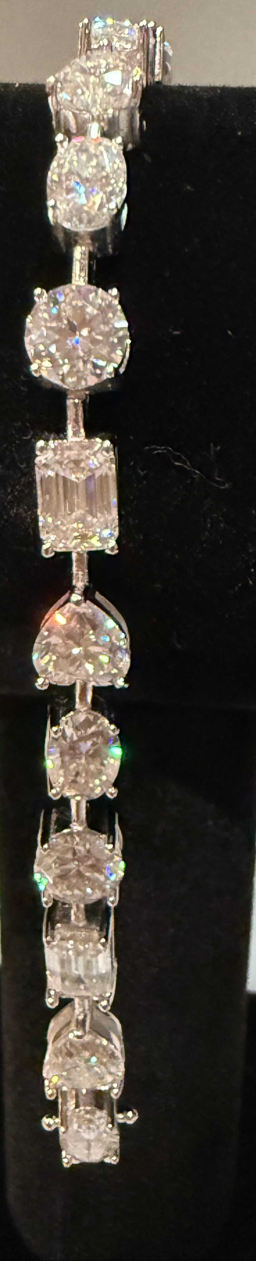 Mix and Match Round - Oval - Heart - Emerald Moissanite Diamond Tennis Bracelet