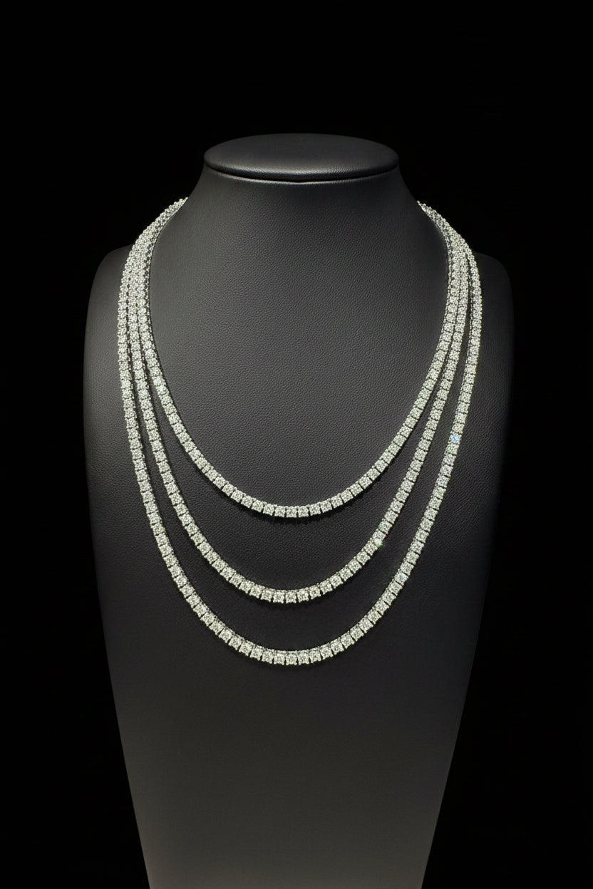 3MM S925 Moissanite Diamond Tennis Chain