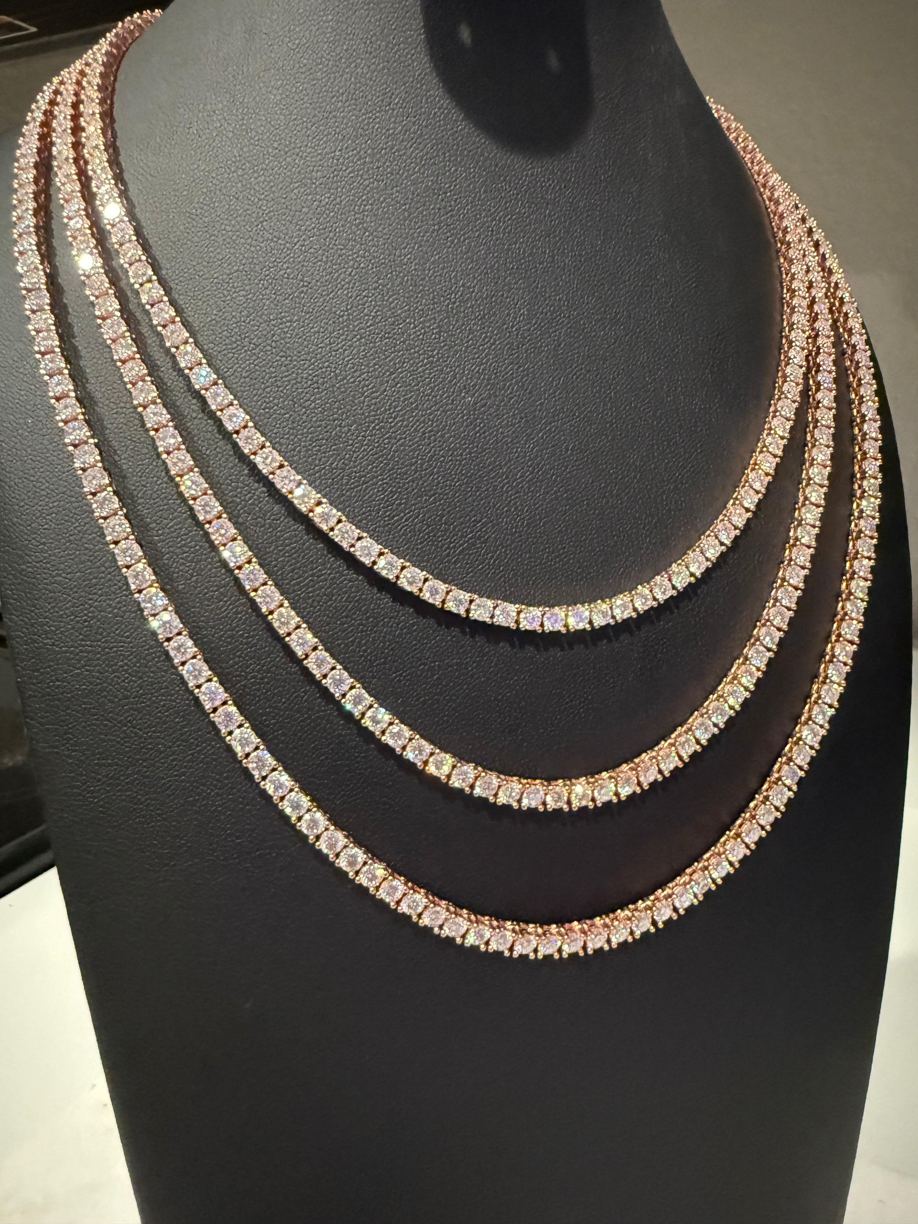 3MM S925 Moissanite Diamond Tennis Chain