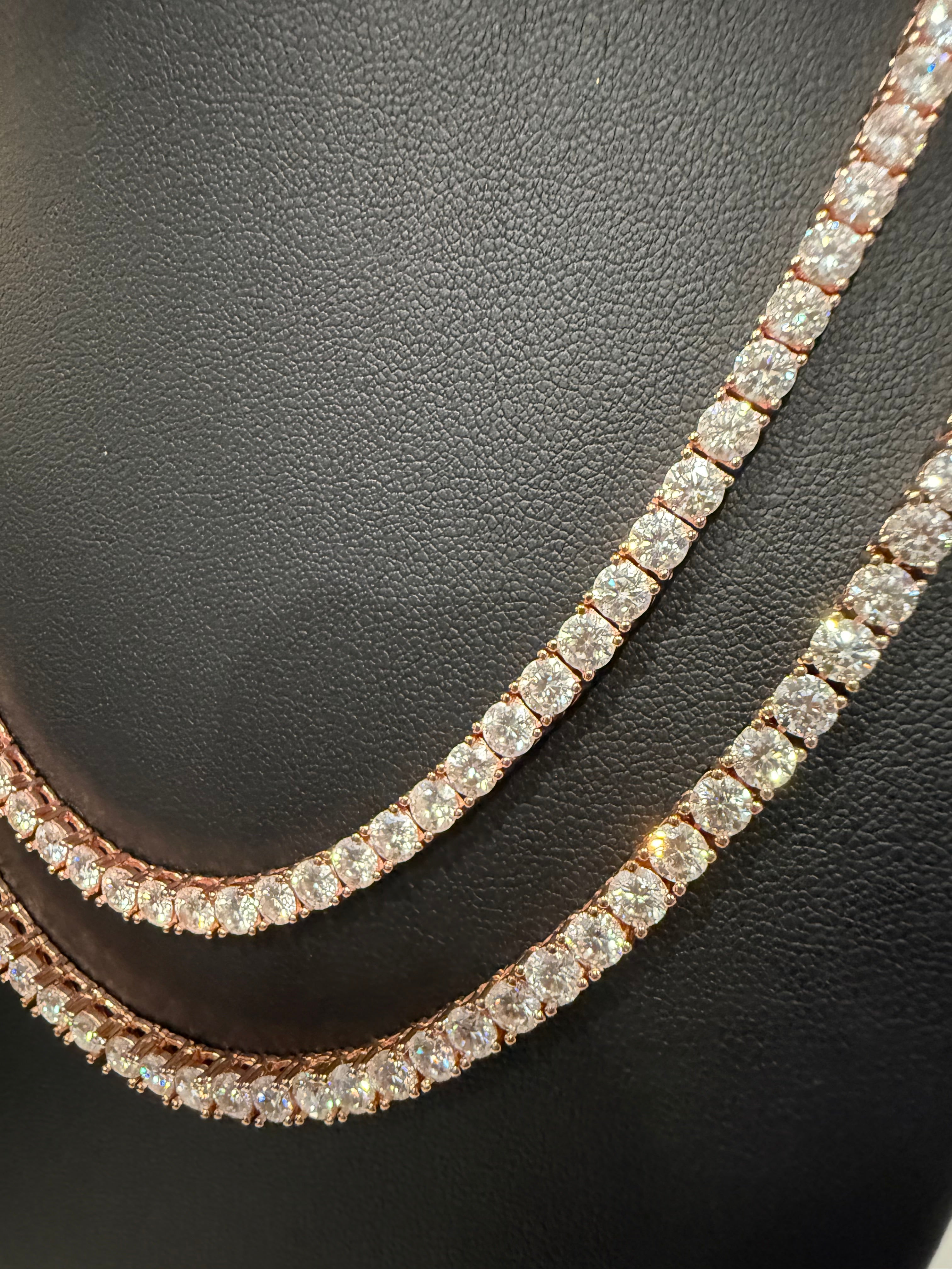 4MM S925 Moissanite Diamond Tennis Chain