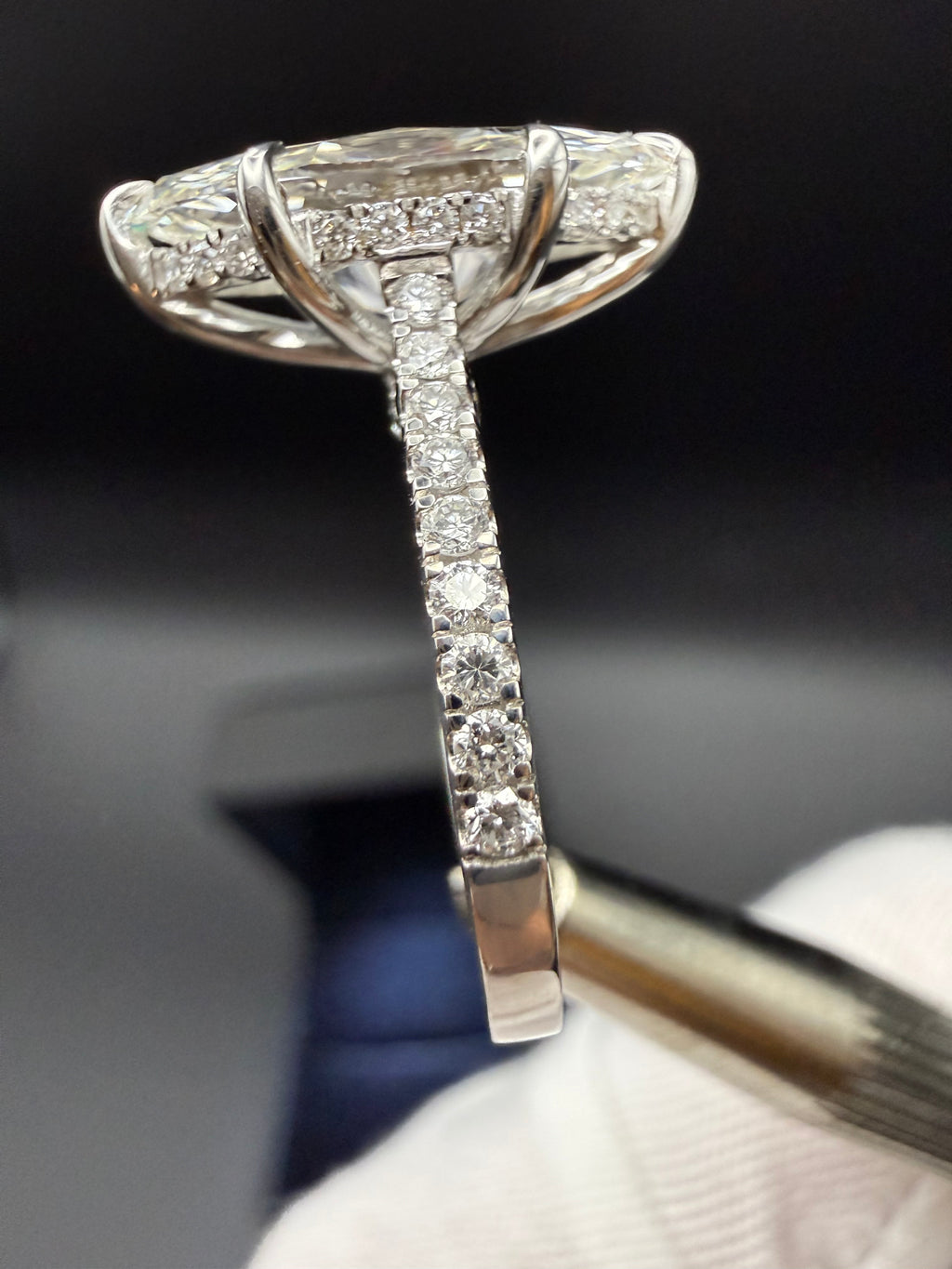 3.03 Carat Marquise Cut Lab-Grown Diamond Ring – IGI Certified