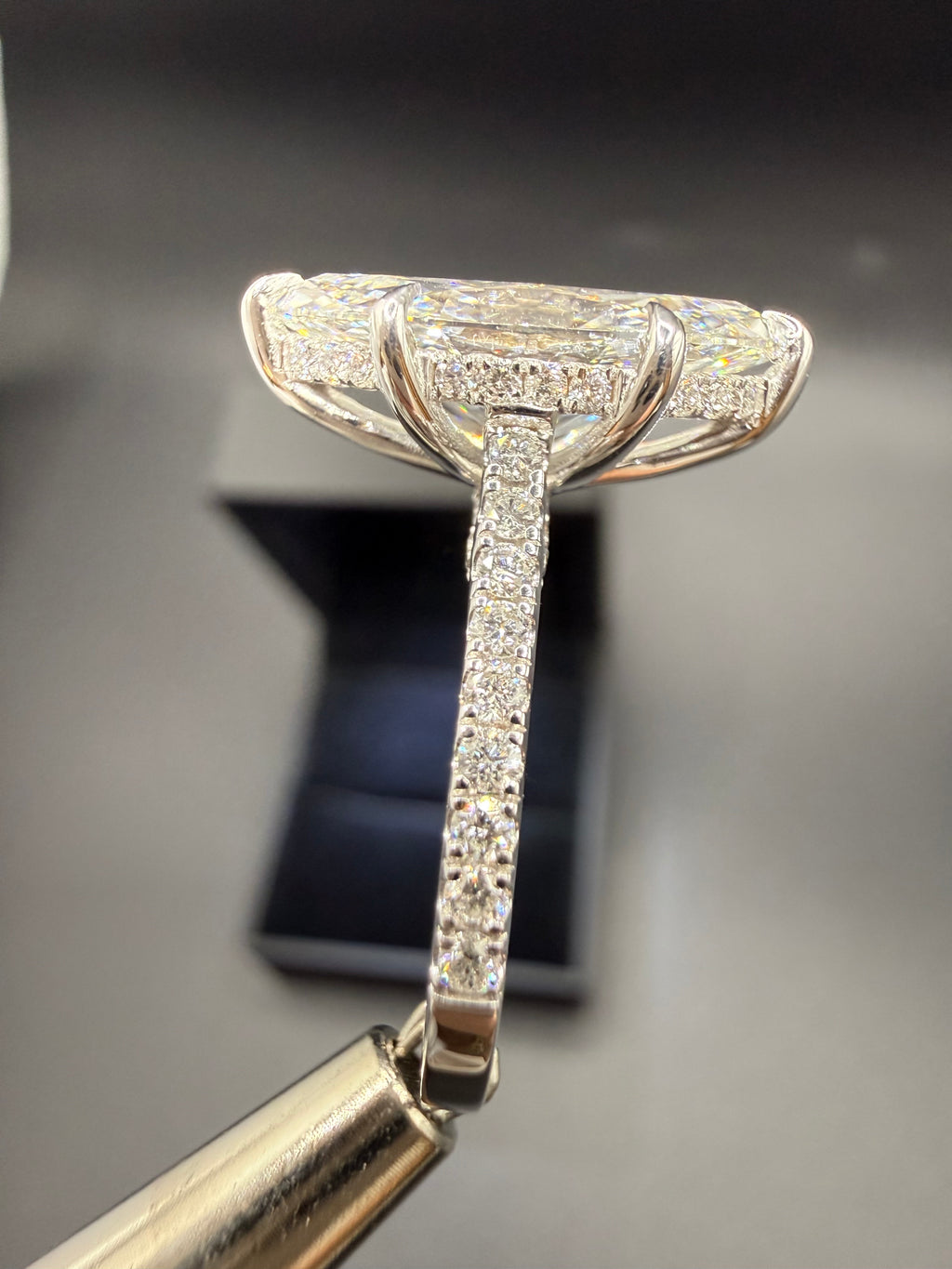 3.03 Carat Marquise Cut Lab-Grown Diamond Ring – IGI Certified