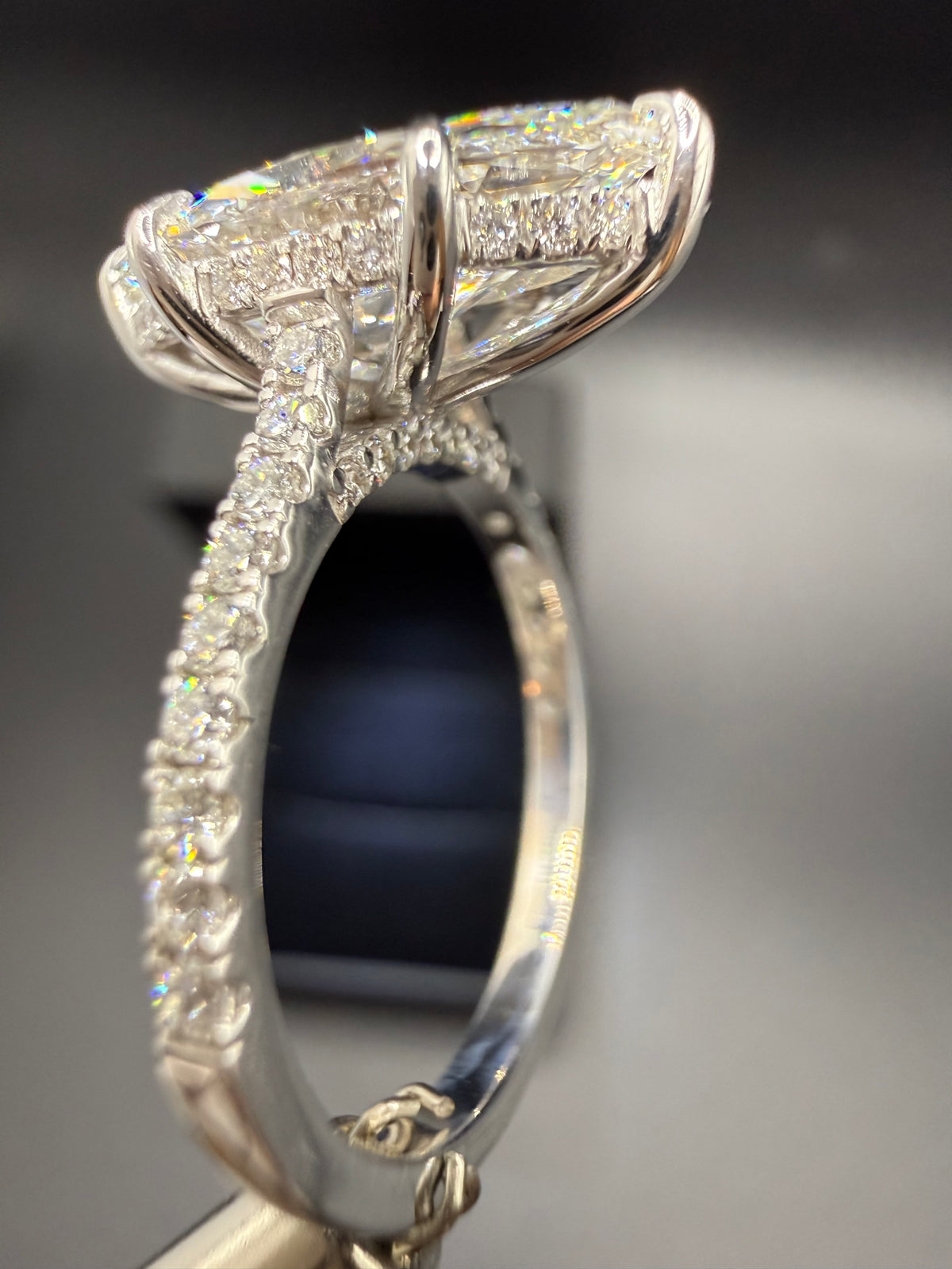 3.03 Carat Marquise Cut Lab-Grown Diamond Ring – IGI Certified
