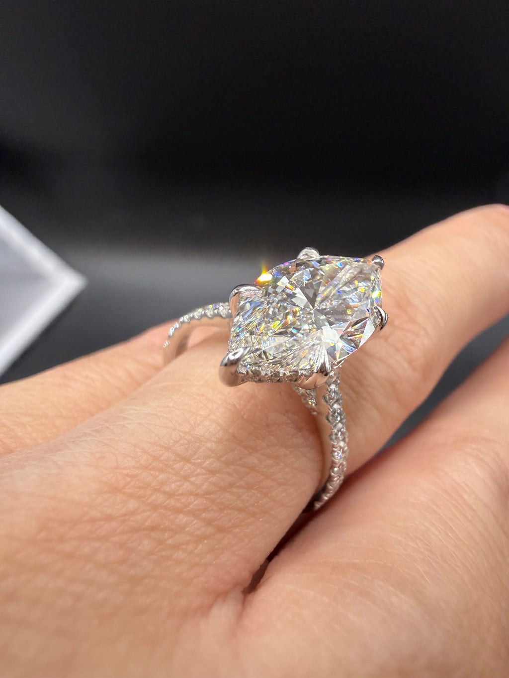 3.03 Carat Marquise Cut Lab-Grown Diamond Ring – IGI Certified
