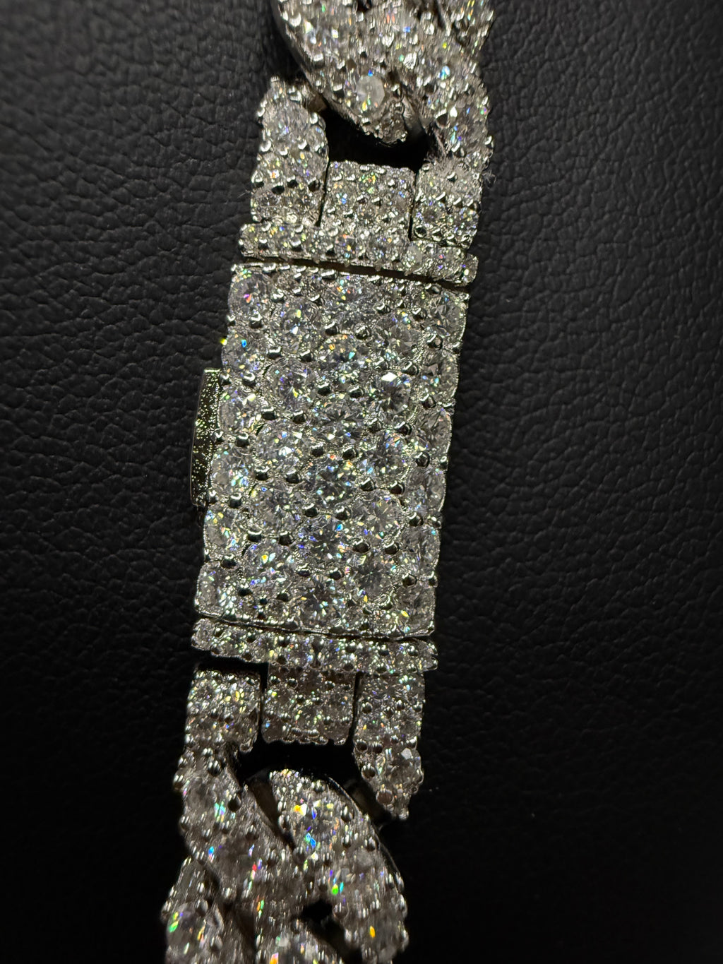 10MM One Row Miami Cuban Link Chain  – 925 Sterling Silver