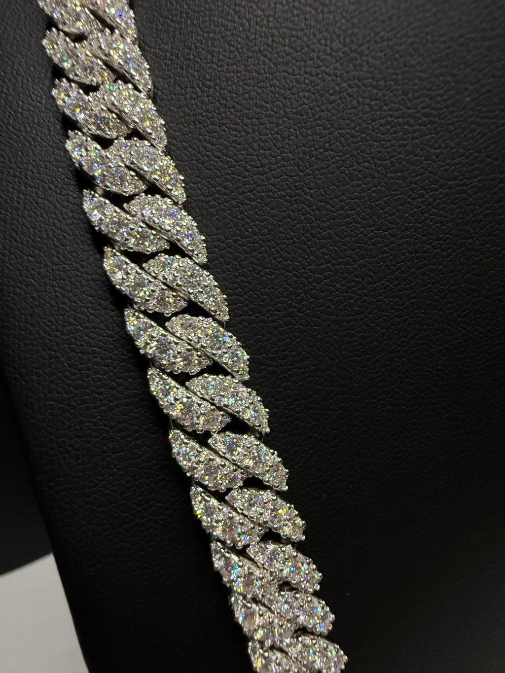 10MM One Row Miami Cuban Link Chain  – 925 Sterling Silver