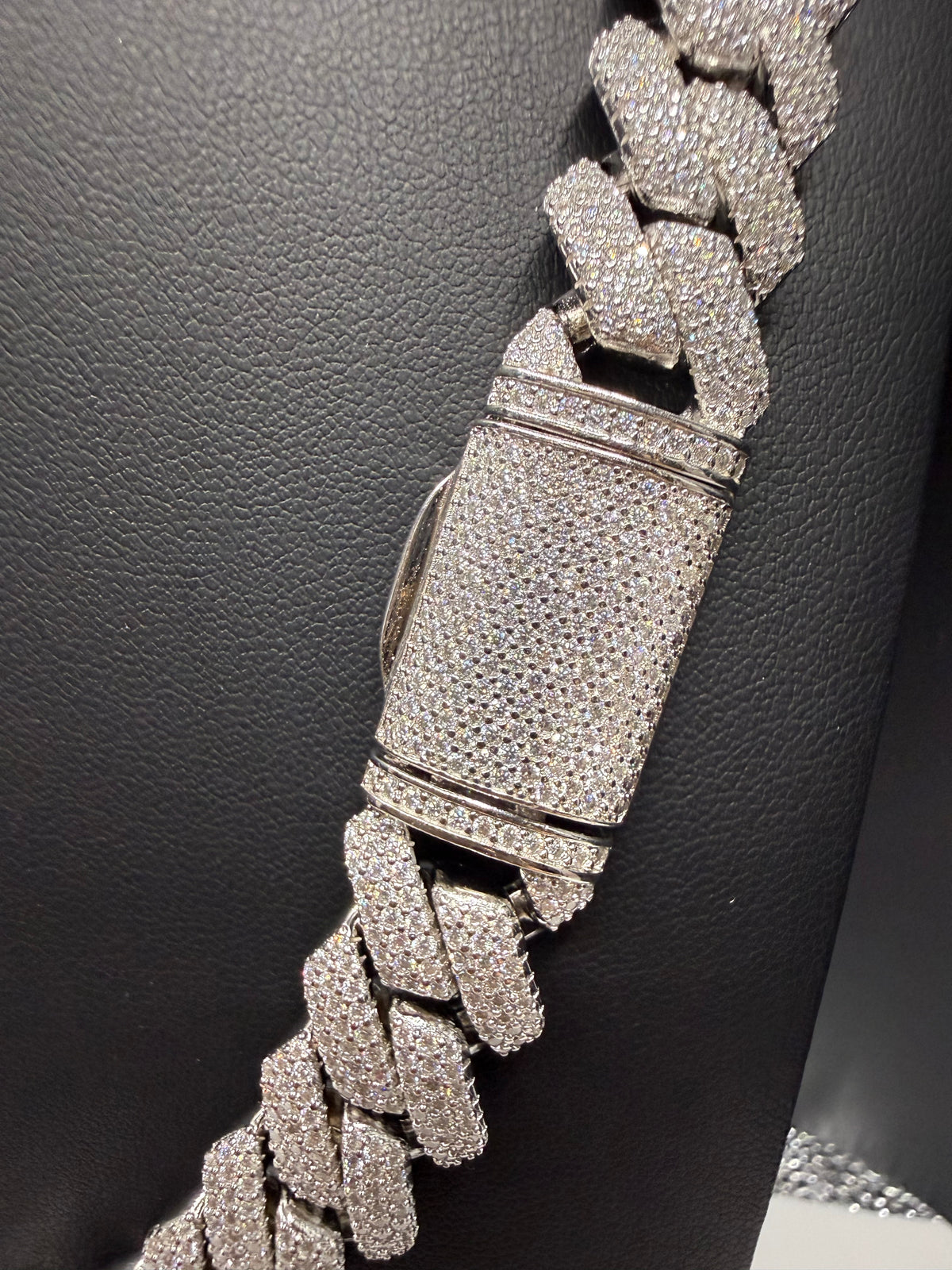 15MM Miami Cuban Link Chain, – 925 Sterling Silver