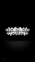 Custom Platinum Grillz With Ruby Accents